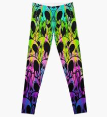Regenbogen-Schädel-Leggings Leggings