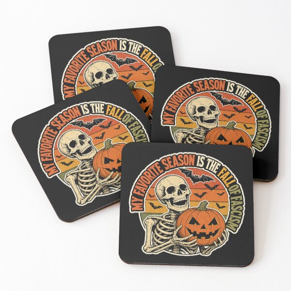 Item preview, My Favorite Season Is The Fall Of Fascism Retro Halloween designed and sold by BeardWave.