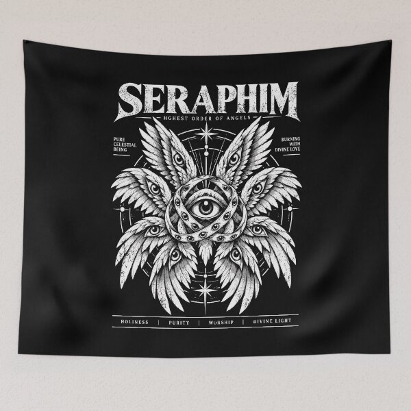 Item preview, Seraphim Angel Design with Divine Symbolism designed and sold by rafaeltto.