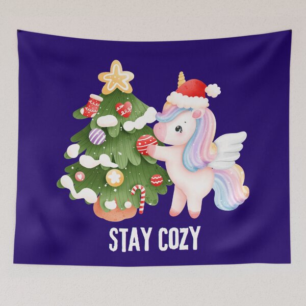 Item preview, Cute Unicorn Merry Christmas Santa Hat - Holiday Kids & Girls Gift designed and sold by stormk10.