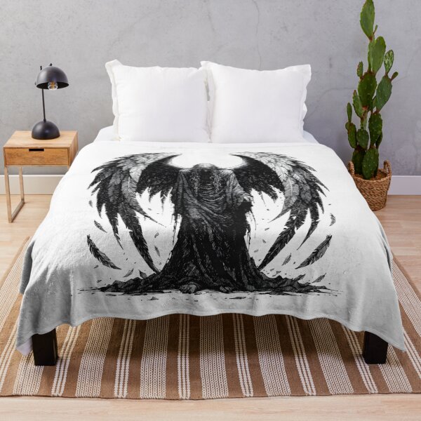 Item preview, The Fallen Seraph – Dark Angel Gothic Art designed and sold by Fadi Alyaldani.