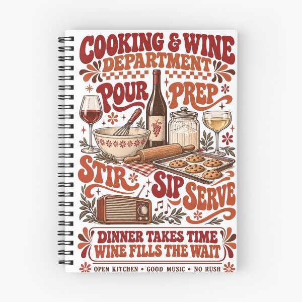 Item preview, Cooking and Wine Department Retro Kitchen designed and sold by cookingtherapy.