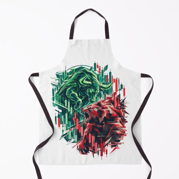 Item preview, Stock Market Trading Design: Taurus & Bear Crypto Chart designed and sold by Pineapple-Tree.