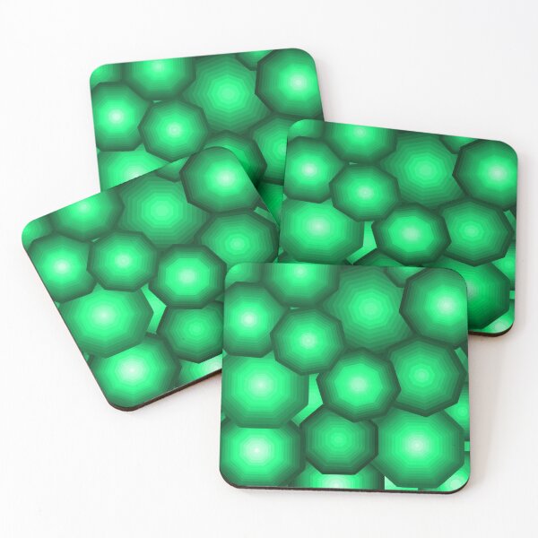 Item preview, Green Hexagonal Geometric Design designed and sold by JayMakesTiktok.