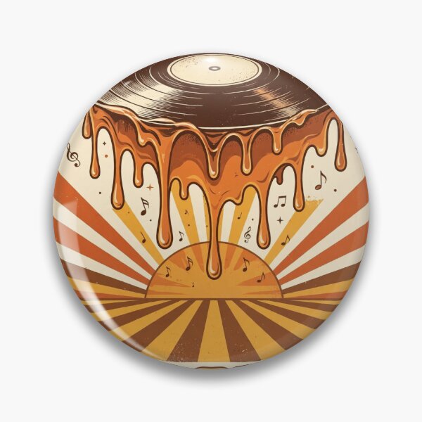 Item preview, On Repeat Retro Vinyl Sunset Sticker designed and sold by WhaleStore.