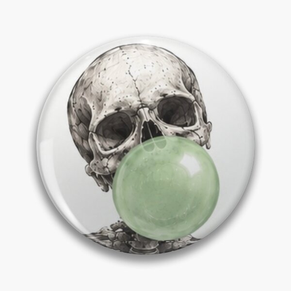 Item preview, "Mint Pop" - Green Bubble Gum Skeleton - Pastel Goth designed and sold by cabuks.