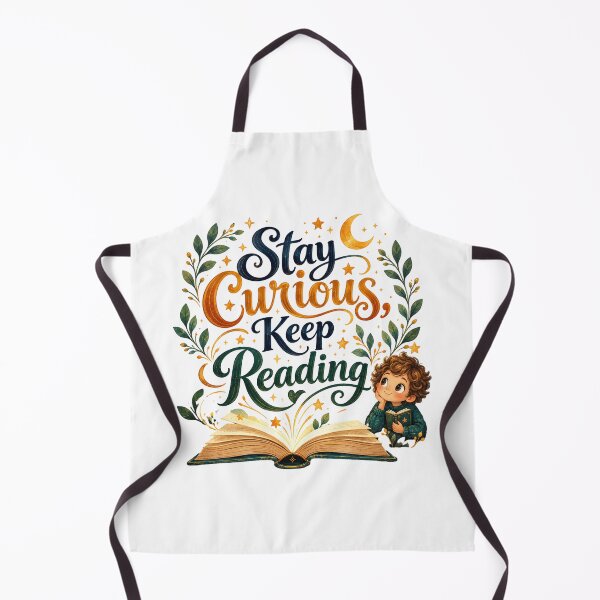 Item preview, Stay Curious Keep Reading - An Inspirational Quote For Book Lover designed and sold by GoodPlaceToShop.