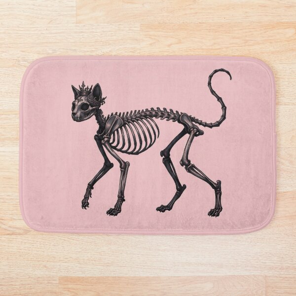 Item preview, "Royal Feline" - Gothic Crown Skeleton Cat Pastel Goth Art designed and sold by cabuks.