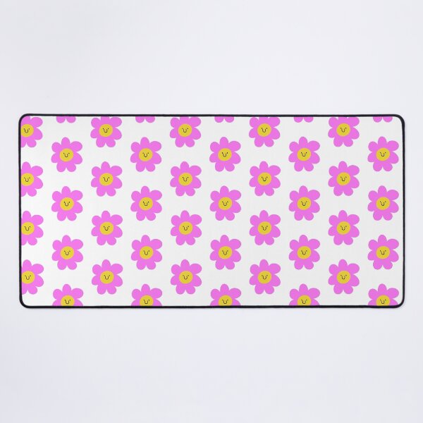 Item preview, Happy Pink Flower with Smiling Yellow Center designed and sold by wonder if.