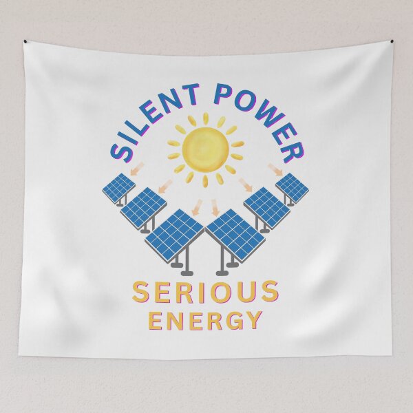 Item preview, Silent Power, Serious Energy designed and sold by FiberatWorkTechs.