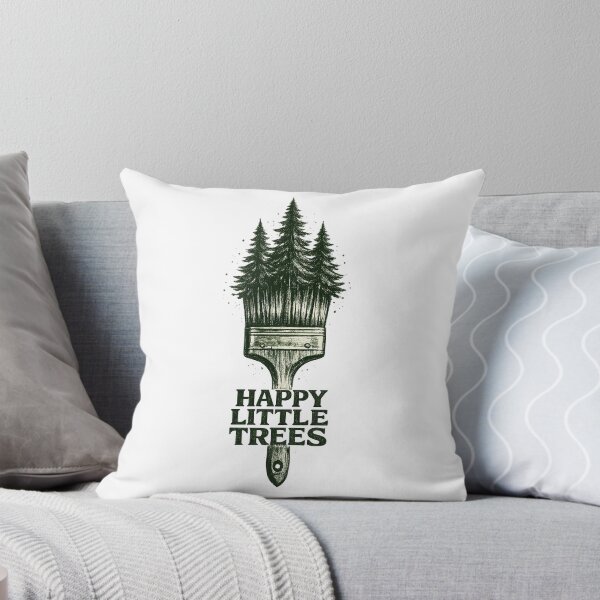 Artikelvorschau, Bob Ross' fröhliche kleine Bäume – Vintage-Pinselwald entworfen und verkauft von karamram.