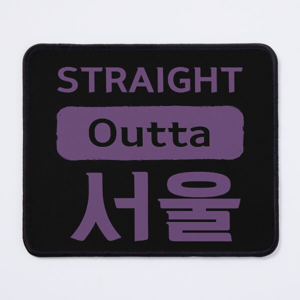 Item preview, Straight Outta Seoul – K-Pop streetwear purple designed and sold by LiskoDesign.