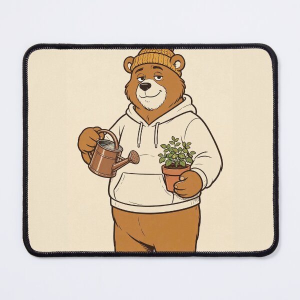 Item preview, Bear With Me I'm Gardening Funny Gardener Bear T-Shirt designed and sold by EverydayBadge.