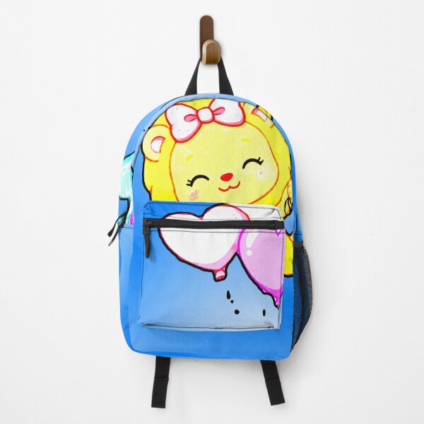 Item preview, Baby Lioness with Heart Balloons - Kawaii Lion Girl with Bow designed and sold by AstronautMerch.