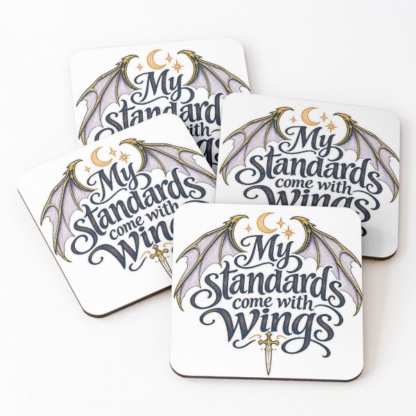 Item preview, My Standards Come With Wings – Romantasy Book Boyfriend designed and sold by Sophieisartsy.