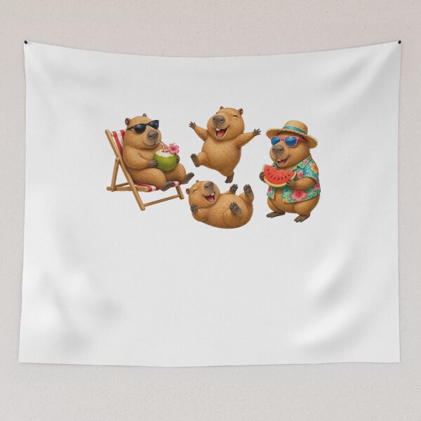 Item preview, Chibi Kawaii Capybara Cute Illustration designed and sold by Amazing Design Store.