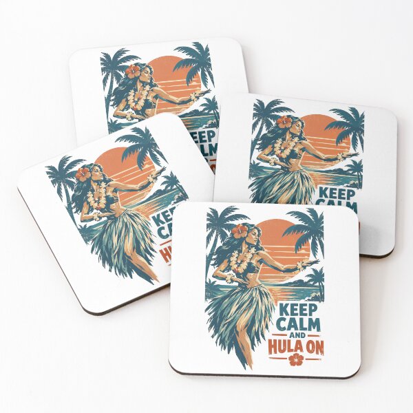 Item preview, Keep calm and hula on: Hawaii Retro designed and sold by Pineapple-Tree.