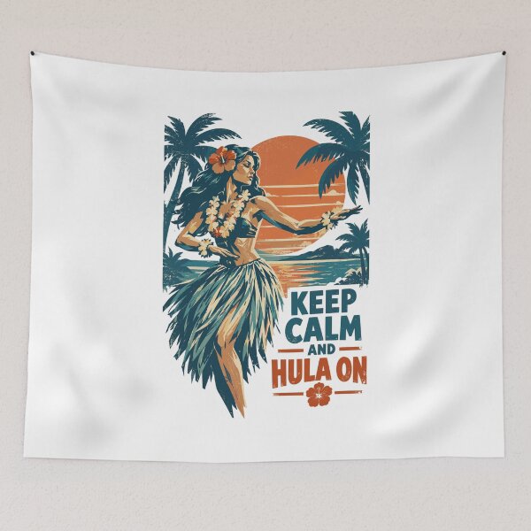 Item preview, Keep calm and hula on: Hawaii Retro designed and sold by Pineapple-Tree.