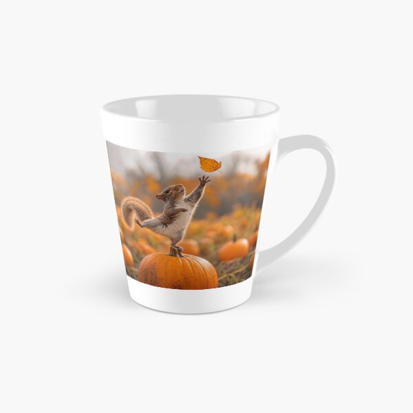 Item preview, Squirrel Balancing on an Autumn Pumpkin designed and sold by Maria Dryfhout.