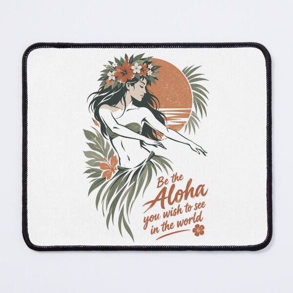 Item preview, Elegant hula dancer with boho flower crown designed and sold by Pineapple-Tree.
