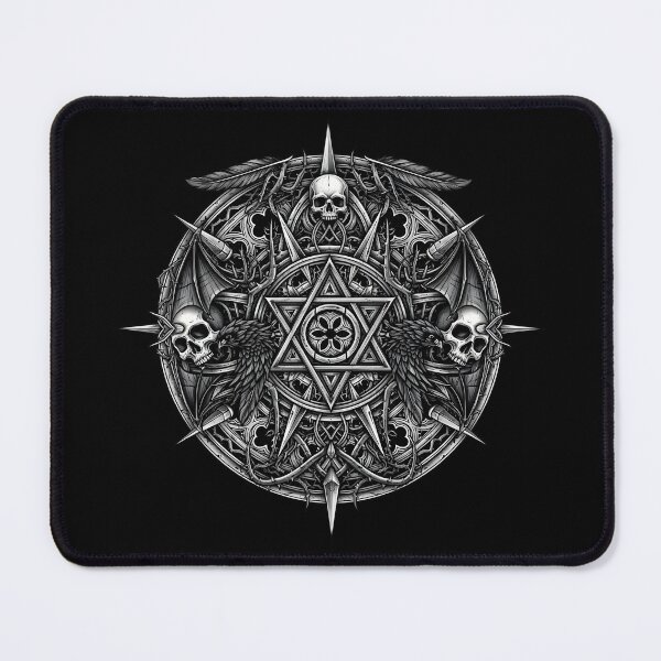 Item preview, Crowned in Shadows – Dark Fantasy Skull and Raven Crest designed and sold by Fadi Alyaldani.