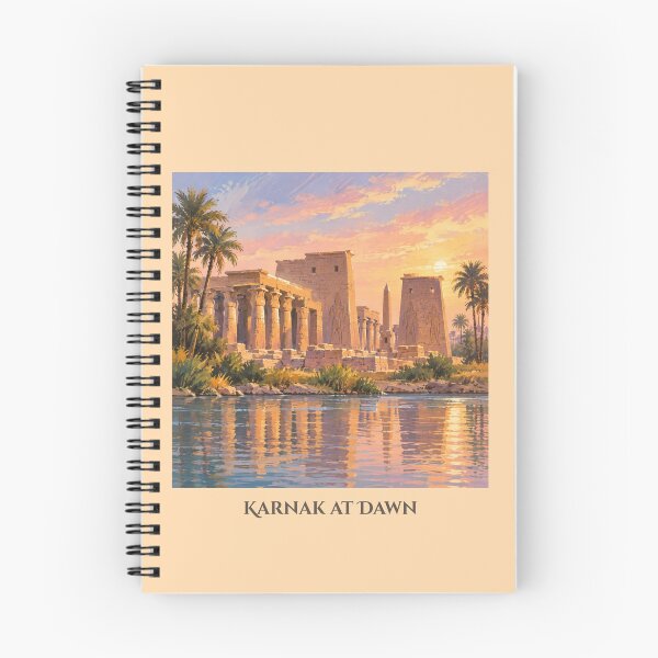 Item preview, Karnak at Dawn Nile River Sunrise Art designed and sold by KaBaRen.