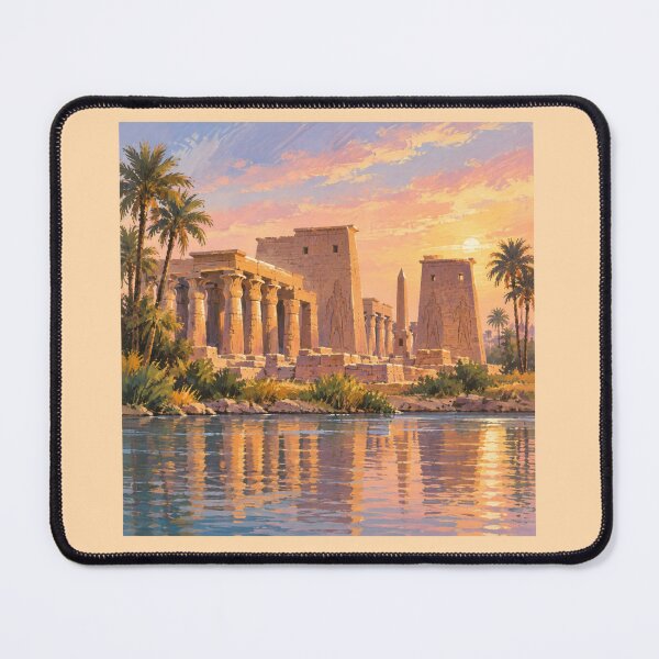 Item preview, Karnak at Dawn Nile River Sunrise Art designed and sold by KaBaRen.