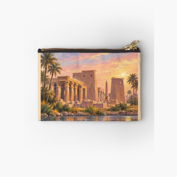 Item preview, Karnak at Dawn Nile River Sunrise Art designed and sold by KaBaRen.