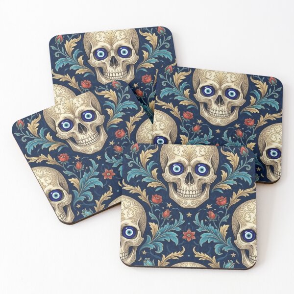 Item preview, Gothic Evil Eye Skull & Damask designed and sold by cabuks.