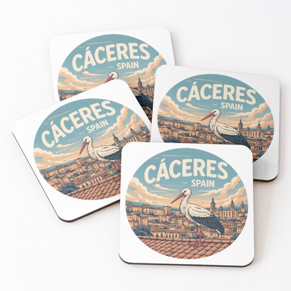 Item preview, Cáceres Spain: White Stork and Historic City designed and sold by CircinusStore.