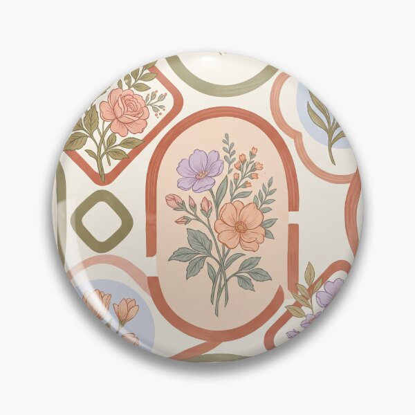 Item preview, Rounded Floral Pattern designed and sold by ASTRAL ART LAB.