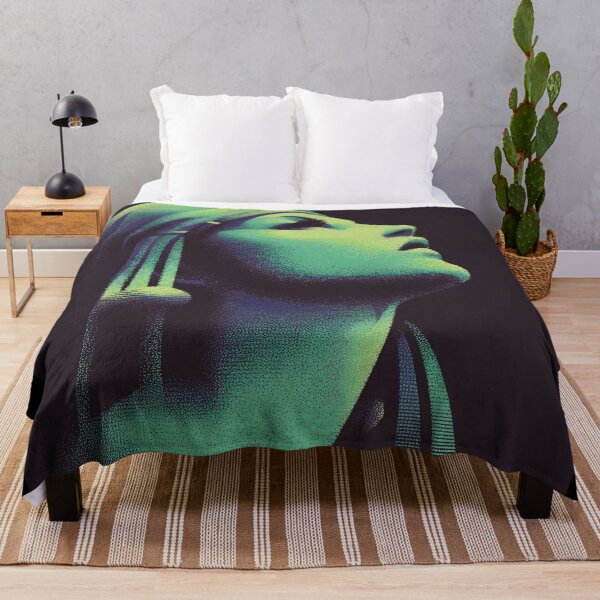 Item preview, Retro Halftone Neon Cyberpunk Woman designed and sold by ClubVacay.