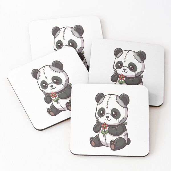 Item preview, Cute Frankenstein Panda Holding Flower designed and sold by Ella_Sketch.