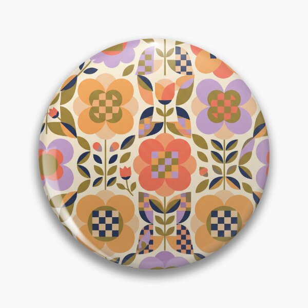 Item preview, Checkerboard Flower Pattern designed and sold by ASTRAL ART LAB.