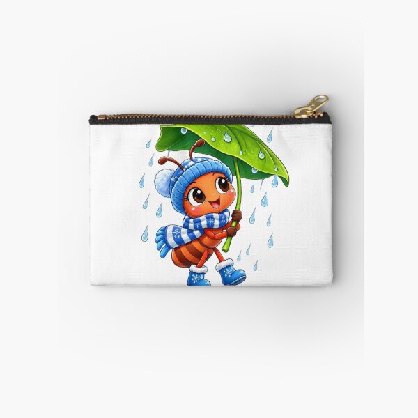 Item preview, Cute Ant Leaf Umbrella Rainy Day designed and sold by ToonyTeez.