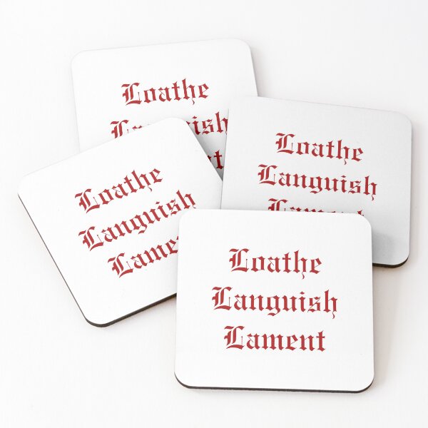 Item preview, Loathe, Languish, Lament (red) designed and sold by druxyroses.
