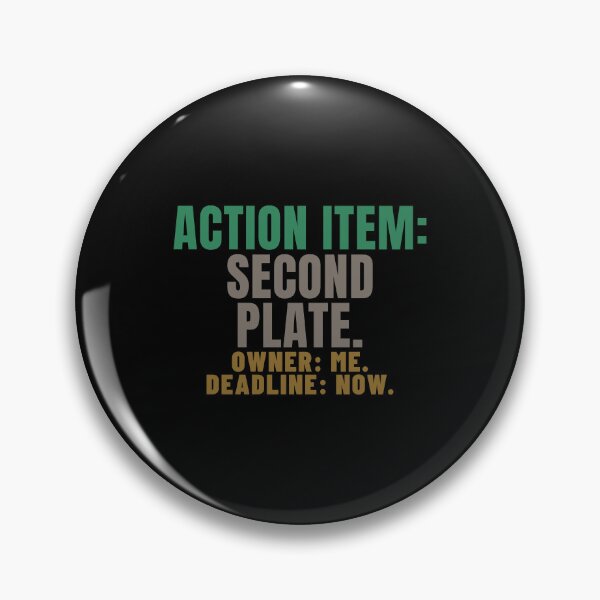 Item preview, Action Item Second Plate Meeting Notes Humor designed and sold by T-J-WHATEVER.