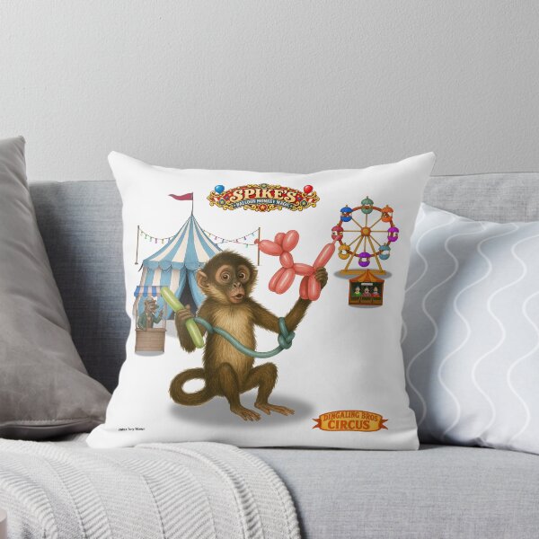 Item preview, Spike's Balloon Monkey Magic: Vintage Circus Animal Parody designed and sold by MissTerryWoman.