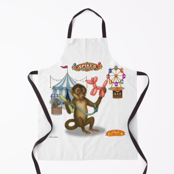 Item preview, Spike's Balloon Monkey Magic: Vintage Circus Animal Parody designed and sold by MissTerryWoman.