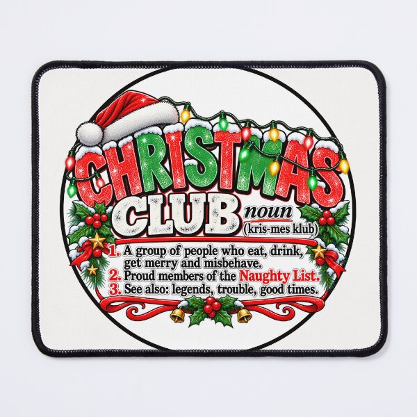 Item preview, Christmas Club Naughty List – Funny Christmas designed and sold by Genius Geek.