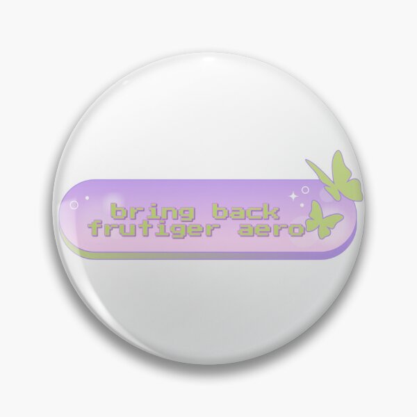 Item preview, Bring Back Frutiger Aero Aesthetic Button - Retro 2000s Web Bar Graphic designed and sold by DanisPixieArt.