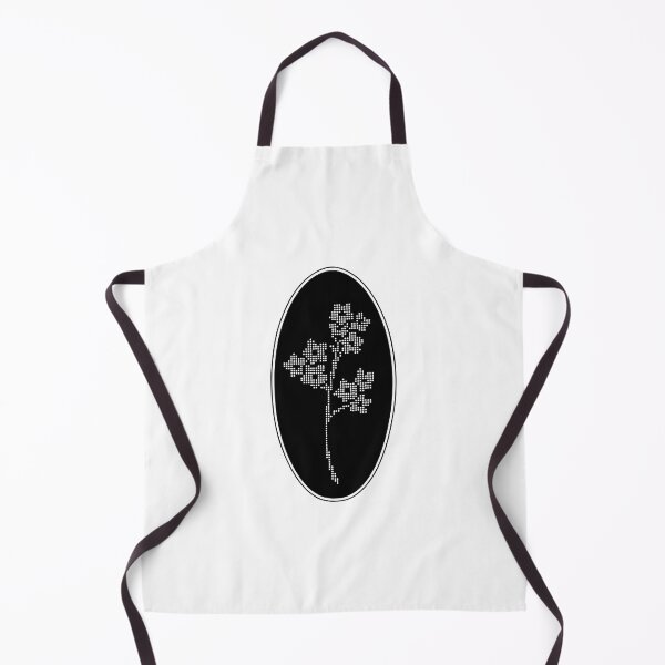 Item preview, Vintage Black Botanical Floral Motif in Oval Frame - 23 designed and sold by ivyysophia.
