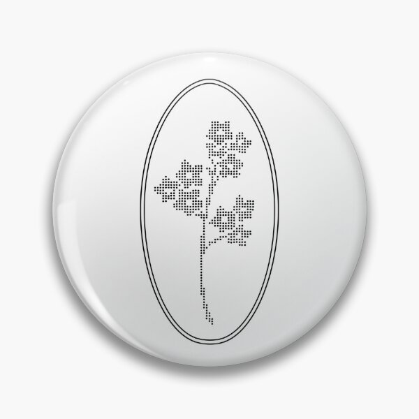 Item preview, Vintage Black Botanical Floral Motif in Oval Frame - 24 designed and sold by ivyysophia.