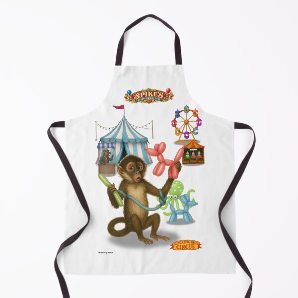 Item preview, Spike's Balloon Monkey Magic: Vintage Circus Animal Parody designed and sold by MissTerryWoman.