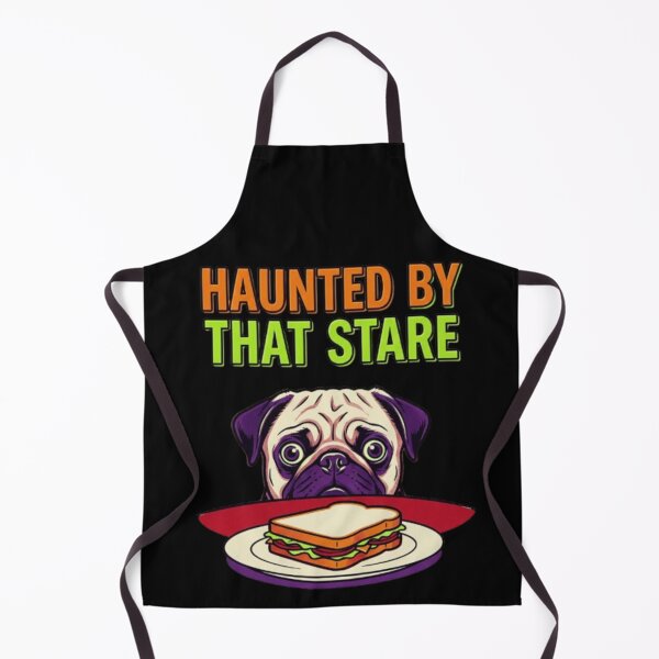 Item preview, Haunted By That Stare Pug Funny Begging Dog Coffee Pug Mom Gift Halloween Pug designed and sold by FurRealStudioCo.