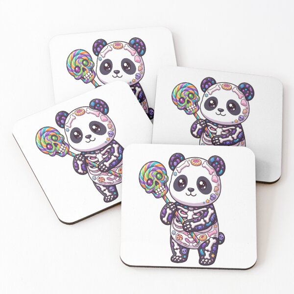 Item preview, Cute Skeleton Panda Candy Lollipop designed and sold by Ella_Sketch.