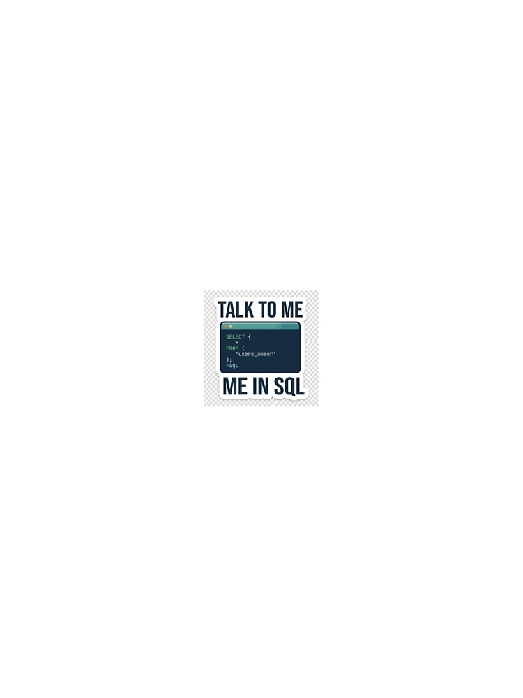 Thumbnail 5 of 5, A-Line Dress, Talk To Me In SQL - Software Developer & Database Query Sticker designed and sold by Kushwaha18.
