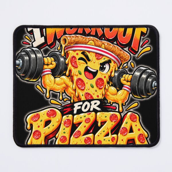Item preview, I Work Out for Pizza Funny Gym Design designed and sold by THAT-ONE-TEE.