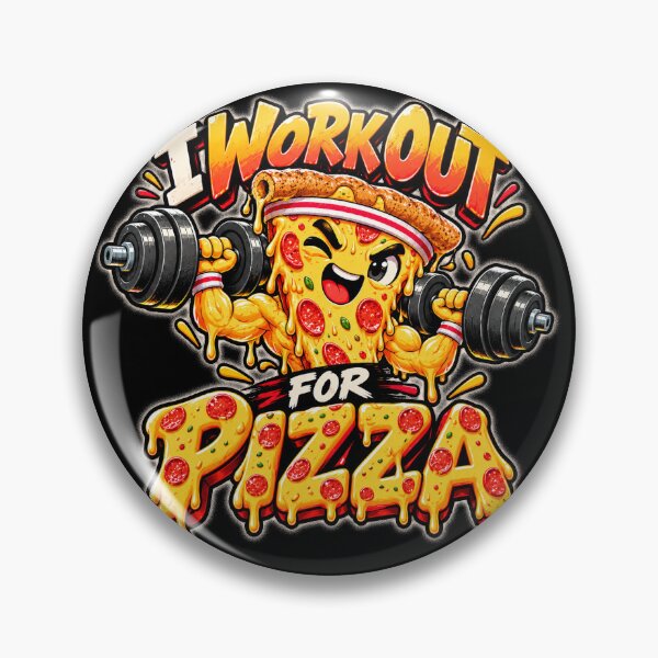 Item preview, I Work Out for Pizza Funny Gym Design designed and sold by THAT-ONE-TEE.