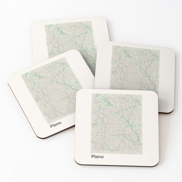 Item preview, Plano Minimalistic Map Art designed and sold by MapsNerd.